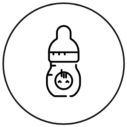 Icono mamá con bebé